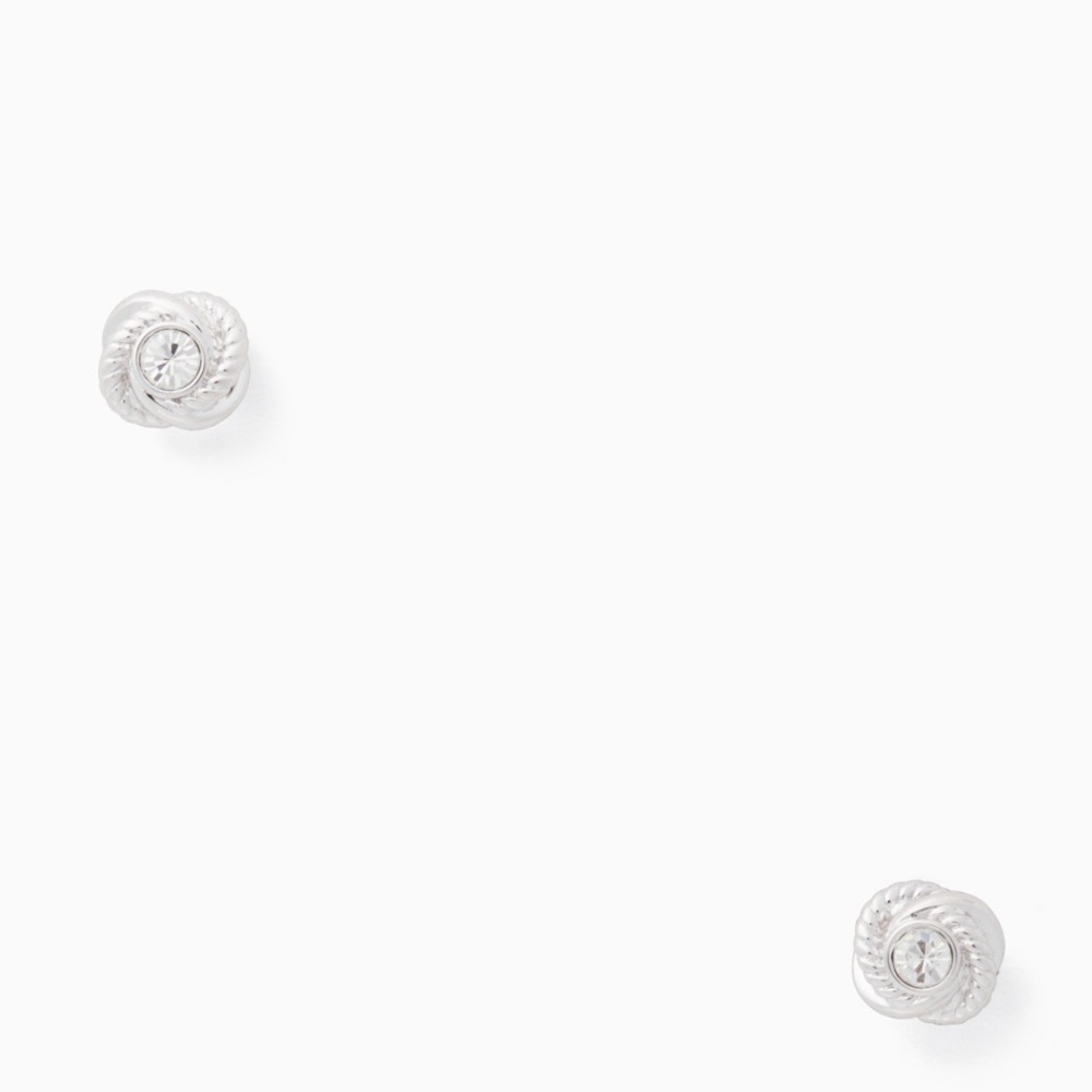 NWT kate spade infinity & beyond mini knot earring